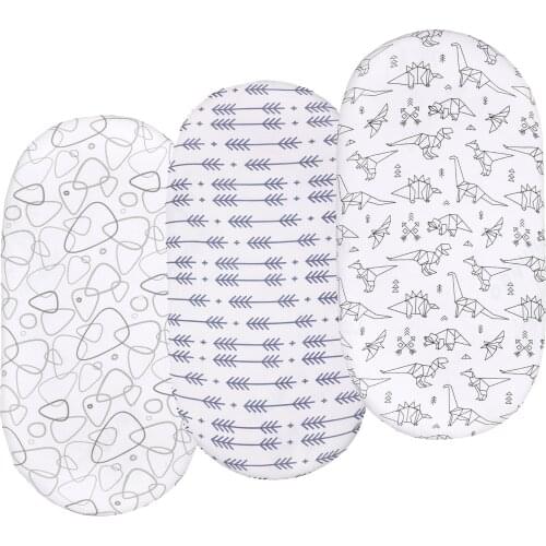 Bassinet Sheets Set for Baby Boy & Girl,Super Soft Breathable Halo Bassinet Fitted Sheets,Universal Cradle Sheets Bassinet Pads