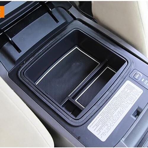 Non-Slip Central Armrest Container Stowing Box Refrigerator Cover Mat For Toyota Land Cruiser Prado LC150 2003-2018 2019 Accesso