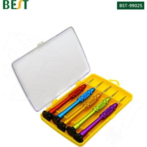 New Arrival BST-9902S 5 in 1 Precision Screwdriver Set for iPhone 7 Opening Repair Tools Kit Screw Hand Tools