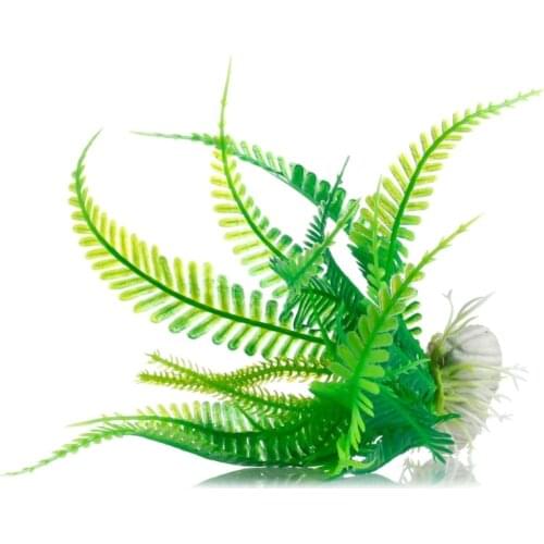 New Fish Tank Aquarium Decor Green Artificial Plastic Water Grass Plant Ornament