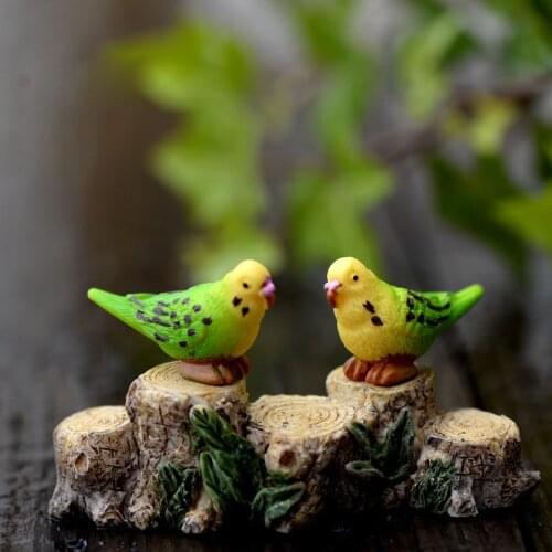 Bird Parrot Animal Miniature Fairy Garden Home Houses Decoration Mini Craft Micro Landscaping Decor DIY Accessories