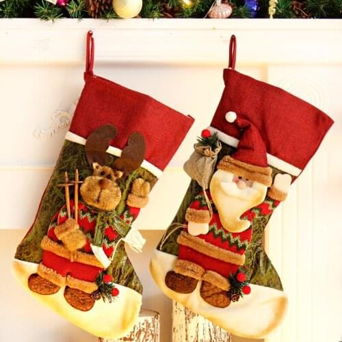 Christmas decorations, Christmas stockings, Christmas tree pendants, decoration, shopping malls, family scenes, props, gift bags