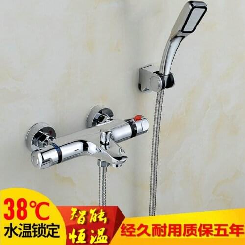 Shower faucets thermostatic bath mixer with thermostat mixer faucets wall mounted waterfall bathtub faucet Y30504