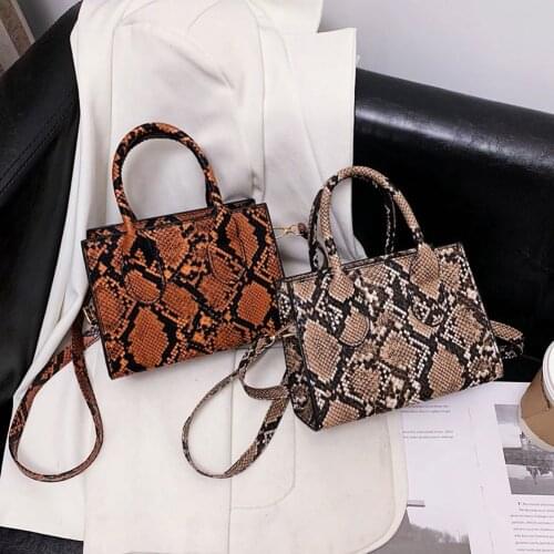 Fashion Animal Snake Cow Printed Crossbody Handbag Women Fashion PU Leather Shoulder Mini Purse Female Travel Messenger Bags