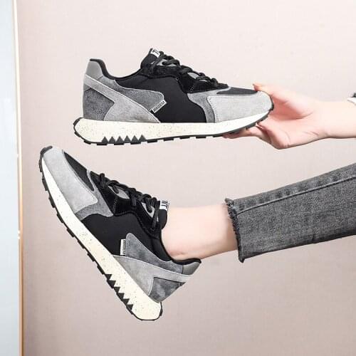 Spring Autumn Womens Shoes Flock Lace-Up Lady Shoes Women Youth Fashion Korean Luxury Brand Shoes for Women Soft Walking Shoes