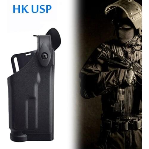 Military Belt Holster HK USP Pistol Gun Holster Tactical Hunting Airsoft Waist Holster With Flashlight Holster
