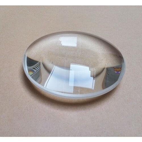 Convex lens diameter 120MM focal length 132MM thickness 33MM edge 4.5MM K9 material convex