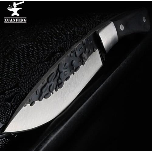 XUAN FENG Tigerтигр Tactical Survival Knife 440 Steel Hunting Fixed Blade Knife
