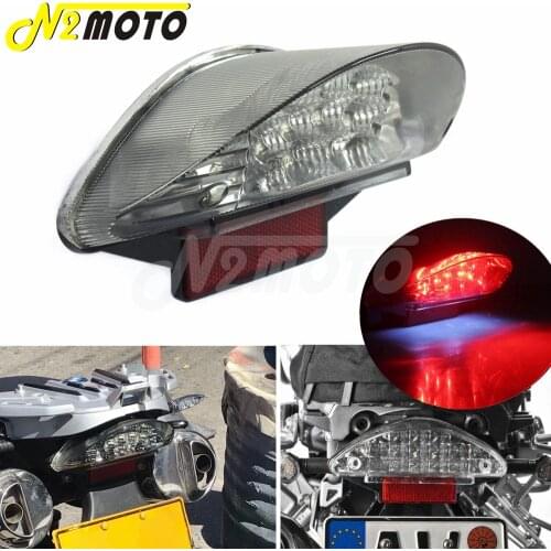 LED Tail Light Brake Stop Lights Clear Lens Reflector For BMW F650GS ST F800S ST R1200 GS Adventure R1200 R Motorcycle Taillight