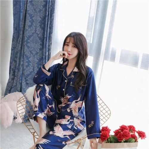 Oversize Womens Shirt Pants Pajamas Sets Sleepwear Home Wear Nightgown Suit Robe Bath Gown Spring Autumn Sleepshirts