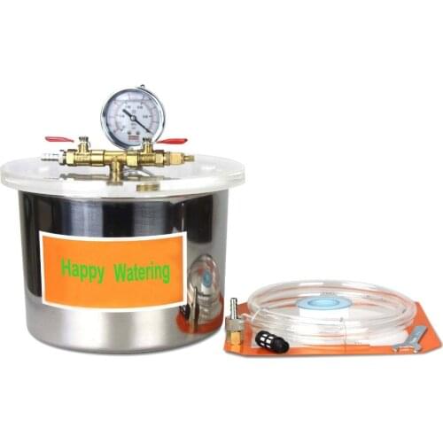 1.5Gallon Aluminum Alloy Vacuum Degassing Chamber Kit, Polycarbonate Lid