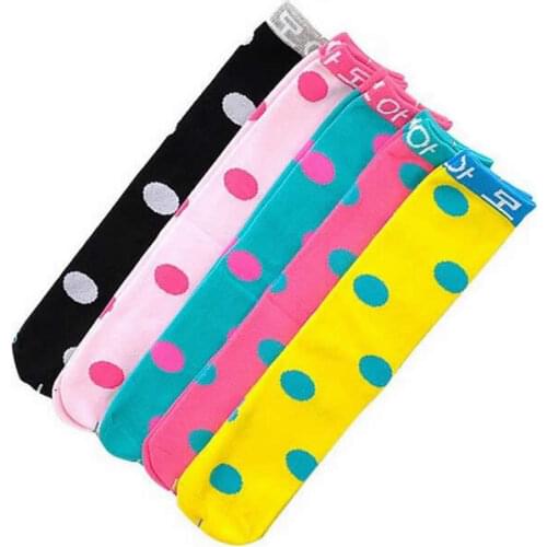 1 Pair high Knee pads girls stockings baby kids children cotton winter leg warmers toddlers dance Dot Candy kneepad