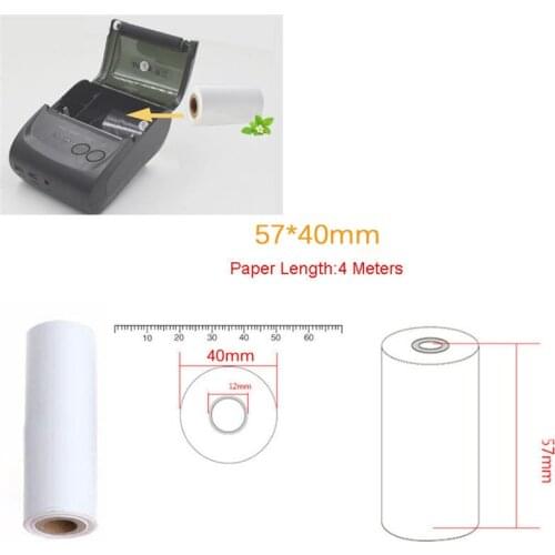 1 Rolls 57x40mm Thermal Receipt Paper Roll For Mobile POS 58mm Thermal Paper Printer