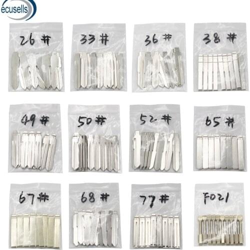 10pcs/lot, Remotes Flip Blade 33# 36# 38# 49# 50# 52# 65# 67# 68# 77# TOY47 FO21 for KD Remote Key