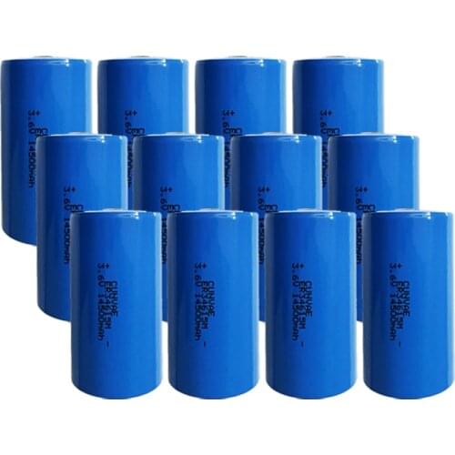 12PCS ER34615 ER34615M 3.6V 34615 34615M 14500mAh D type lithium battery Intelligent water meter instrument batteries