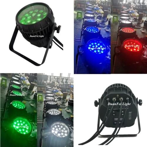 4lot stage wash spotlight dmx led par can wireless led rgbw par light 18x10w aluminium led par light ip65