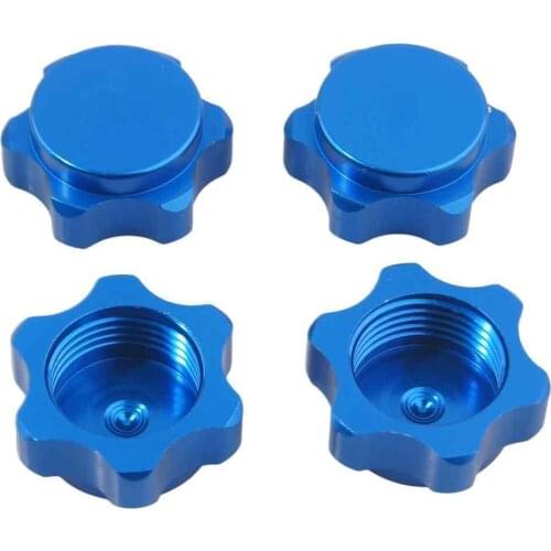 4 Piezas 17mm Cubo De Rueda Tuerca Hexagonal Bien Cubierta Anti-polvo Para 1/8 RC Coche Buggy Truck Actualizado Hop-piezasH