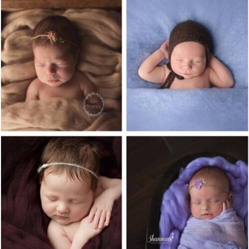 60*90cmFluffy Wool Felt Fleece Real Pure Wool Basket Filler Stuffer Newborn Photography Props Baby Shower Gift For Maternity Mom