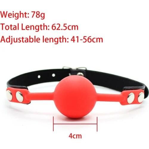 BDSM Bondage Mouth Silicone Gag Red Ball Plug Erotic Flirting Sex Toys Adult Games Product for Couples Woman SM Accessories