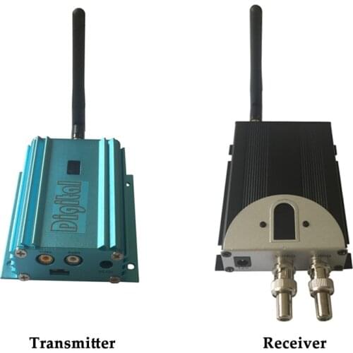 2.4G Long Range Wireless Transmitter and Receiver, 2000mW 12 Channels Wireless Video Sender 1-4km Security Police Government