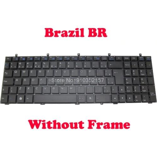 Brazil Keyboard For CLEVO W370ET W350ET W370SK W370SS W370ST W670RBQ W670RZW W670RZQ W670SBQ W670SCQ W670SFQ W670SHQ NO Frame