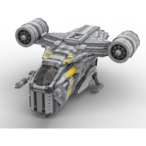 BuildMOC Mandaloriani Razor Crest Building Blocks Bricks Toys