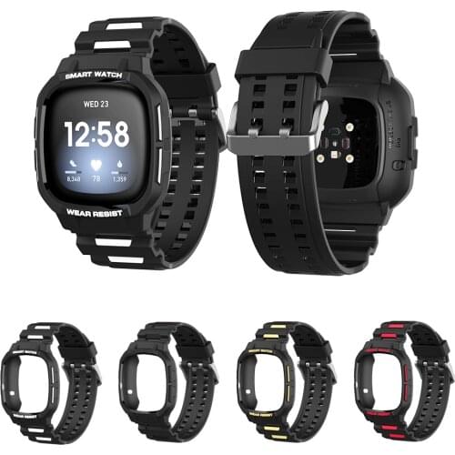 2021 Case Strap for Fitbit Versa 3 TPU Cover Smart Watches Cover TPU Shell for Fitbit Versa 3 Protector SIKAI Sport Accessories