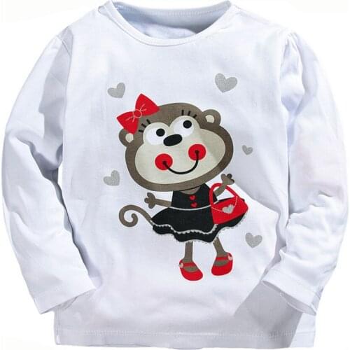 1-5Year Children Jacket Tops Clothing Baby Boys Girls T-shirt Kids Long Sleeve Tees 100% Cotton Boy Girl T shirts Spring Autumn