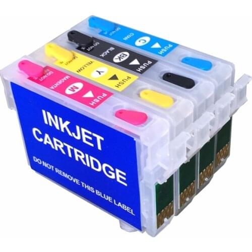 Eikshop16 16XL Empty Refillable ink cartridge for epson Workforce WF-2010 2010W 2510WF 2520NF WF-2750DWF WF-2760DWF T1621 T1631