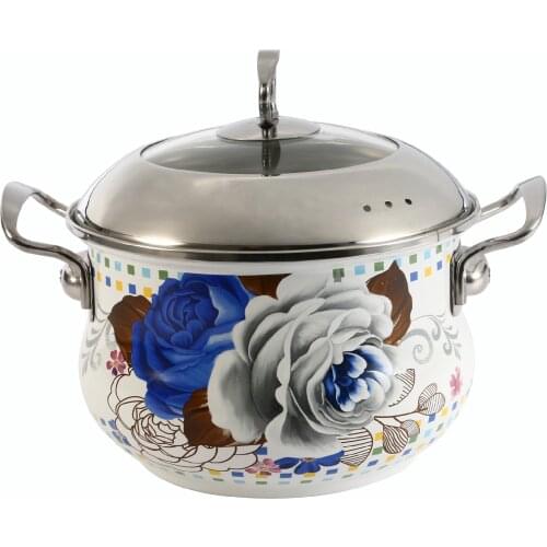 Enamel Pot Home Use Thick Enamel Soup pot Stew pot Induction Cooker Universal Kitchen Pots