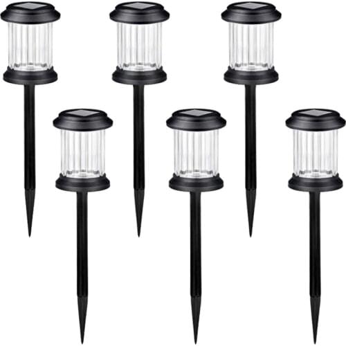 Solar Lights Outdoor for Garden Walkway-6Pack Outdoor Solar Lights Waterproof for Pathway,Solar Pathway Lights Yard