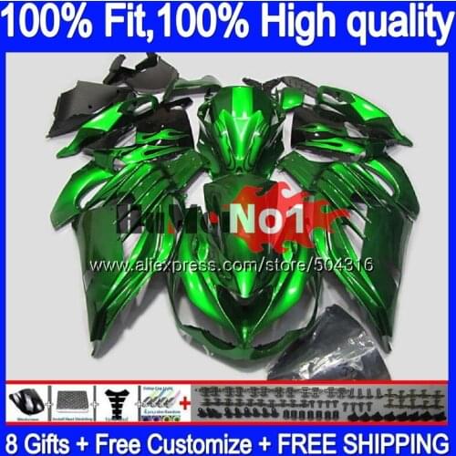 Injection For KAWASAKI ZX 14R ZX14R 06 07 08 09 10 11 78MC.47 ZZR1400 ZX-14R 2006 2007 2008 2009 2010 2011 Fairing Gloss green