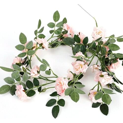 Artificial Flower Rattan Strip Vine Wedding Home Party Decoration DIY Craft Fake Flowers Artificial Plants-garlands Vine