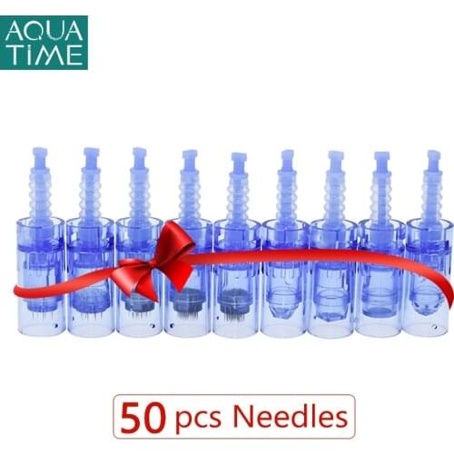Dr.Pen A6 Needles 50Pcs Rechangeable Disposable Bayonet Cartriages Derma Pen Micro Needles Skin Care 9 12 24 36 42 Pins Nano