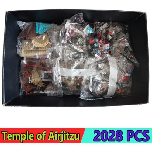 Big Movie Series Building Blocks Ninja Temple of Airjitzu Compatible 06022 70751 2028pcs Bricks With LED Sets Toys Gifts