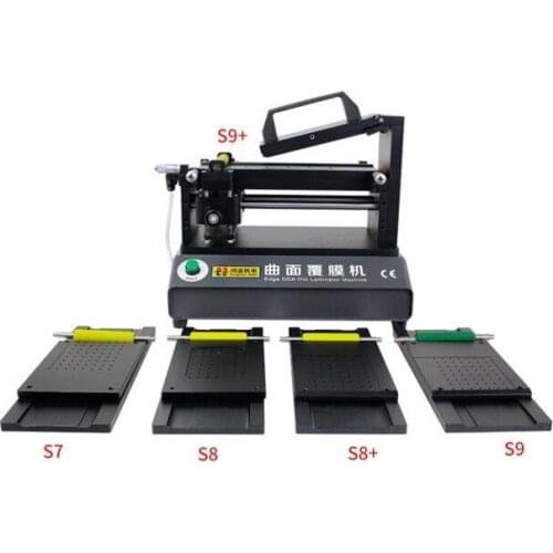 LY 976 all in one semi-Auto Vacuum OCA film laminator with 1 universal flat and 5 edge screen moulds S7 S8 S8+ S9 S9