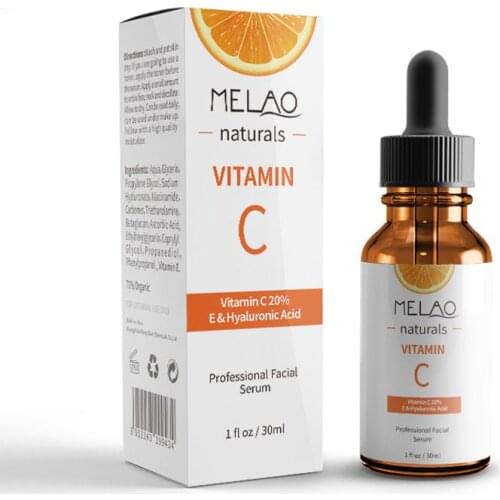 MELAO Natural Vitamin C Serum for Face Organic Anti-Aging Topical Facial Serum, 20% Vitamin C + E 30ML