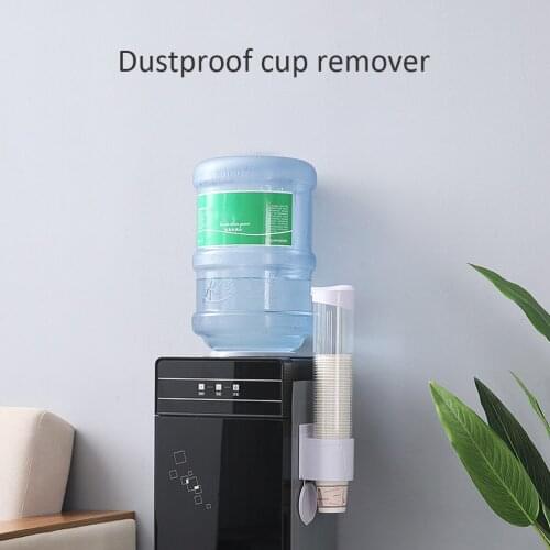Disposable Paper Cups Dispenser Plastic Cup Holder For Water Dispenser Wall Mounted Automatic Cup Storage Rack Cups Container#20