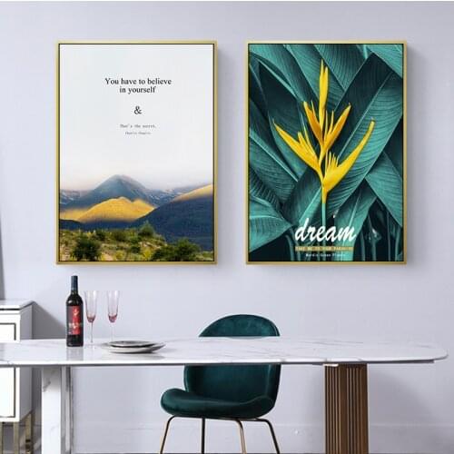 Nordic Canvas Painting Modern Prints Plant Art Posters Prints beautiful Landscape Art Wall Pictures Living Room Unframed Poster