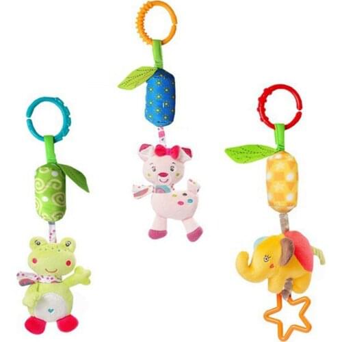 Infant Rattle Phone Toddler Toy Bed Soft Bed Bell Cloth Fabric Infant Wind Chime Easy-to-grip Rattle Gift