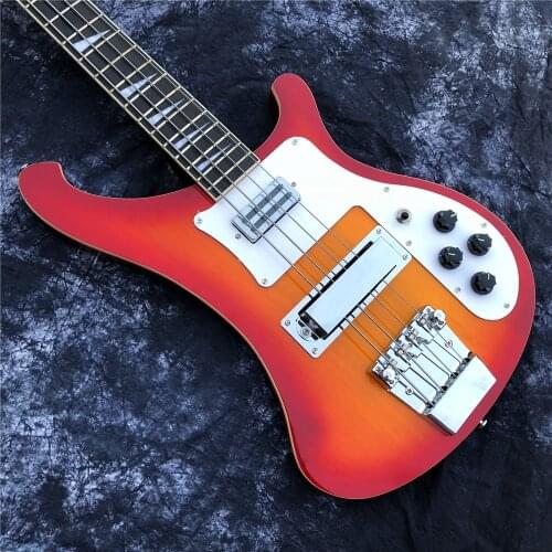 Rickenback 4003 fireglo electric bass transparent cherry CS 4 strings Ricken bass with oval output jack Free Shipping bass