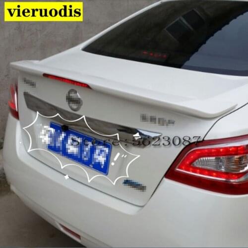 For Nissan TEANA Altima Spoiler 2013-2015 With Led Light ABS Plastic Material Car Rear Wing Primer Rear tail Spoiler Trunk trim