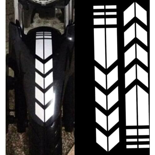 Bicycle Reflective Sticker Motorcycle Frame Front Fork Decal Tape Bike MTB Decoration Cycling Luminous Protector