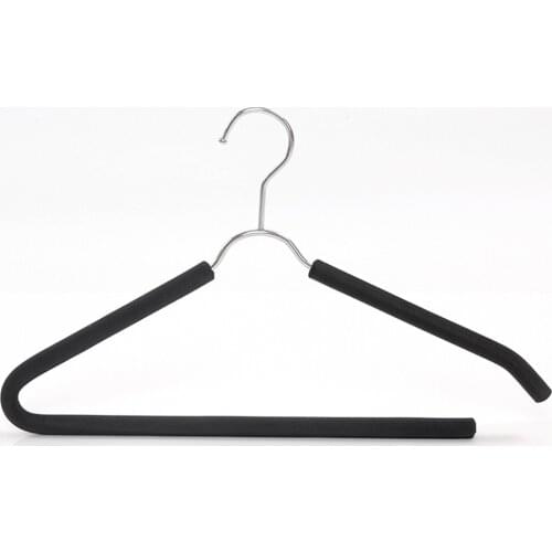 Stainless Steel Rubber Pants Hangers Load-bearing Anti Slip Wardrobe Storage Coat Hanger Rack Suits Organizer Hook Trousers Rack