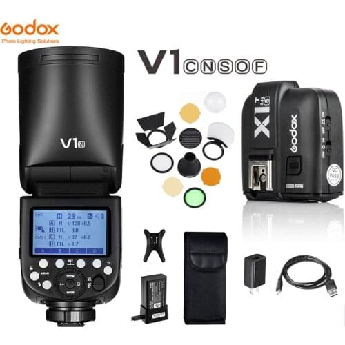 Godox V1 Flash V1C V1N V1S V1F V1O TTL 1/8000s HSS lithium battery Speedlite Flash X1T Trigger for Canon Nikon Sony Fuji Olympus