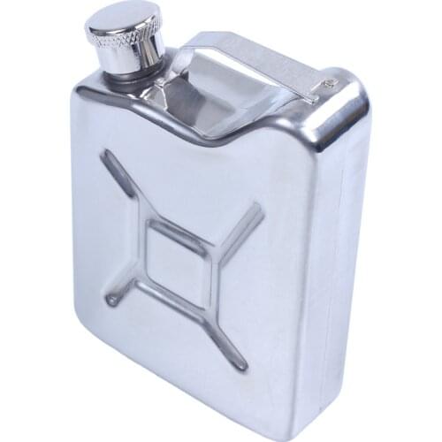 Quality Mini Stainless Steel 5oz Hip Flask Liquor Whiskey Alcohol Fuel Gas Gasoline Can