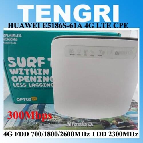 Huawei E5186 E5186S-61A 4G Cat6 802.11ac 300Mbps LTE CPE wifi router (FDD 700/1800/2600MHz TDD 2300MHz)