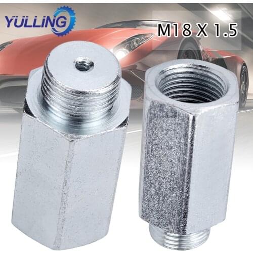 YULLING 1PCS M18x1.5 O2 Oxygen Sensor Extender Spacer Stainless Steel for Decat Hydrogen O2 Extender Spacer Oxygen Sensor Tools