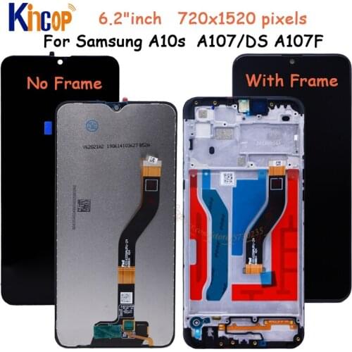 For Samsung galaxy A10s lcd Digitizer A107/DS A107F A107FD A107M Display with frame Touch Screen Digitizer For Samsung A10S lcd