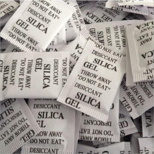 100 Packets Lot Silica Gel Sachets Desiccant Pouches Drypack Drier